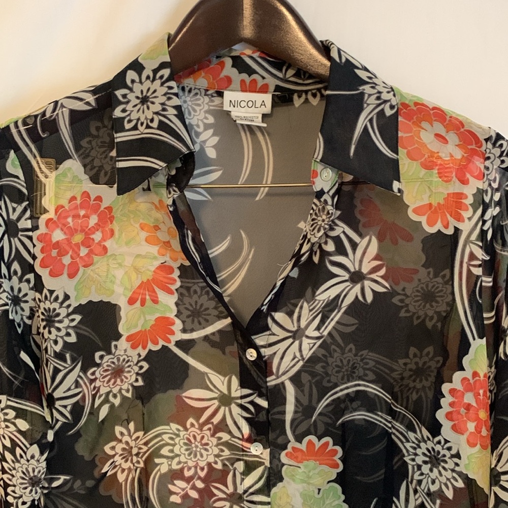 Nicola sheer button down - Picture 5 of 12
